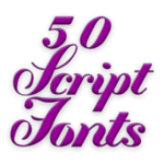 script fonts 50 android application logo